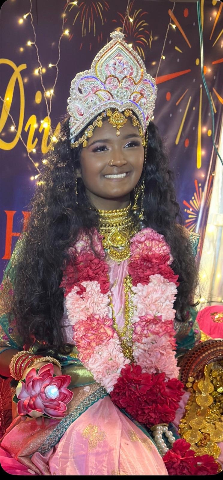 Mother Lakshmi 6 Lilly at the 2025 Diwali Motorcade.